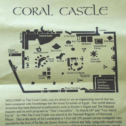 Layout of Coral Castle